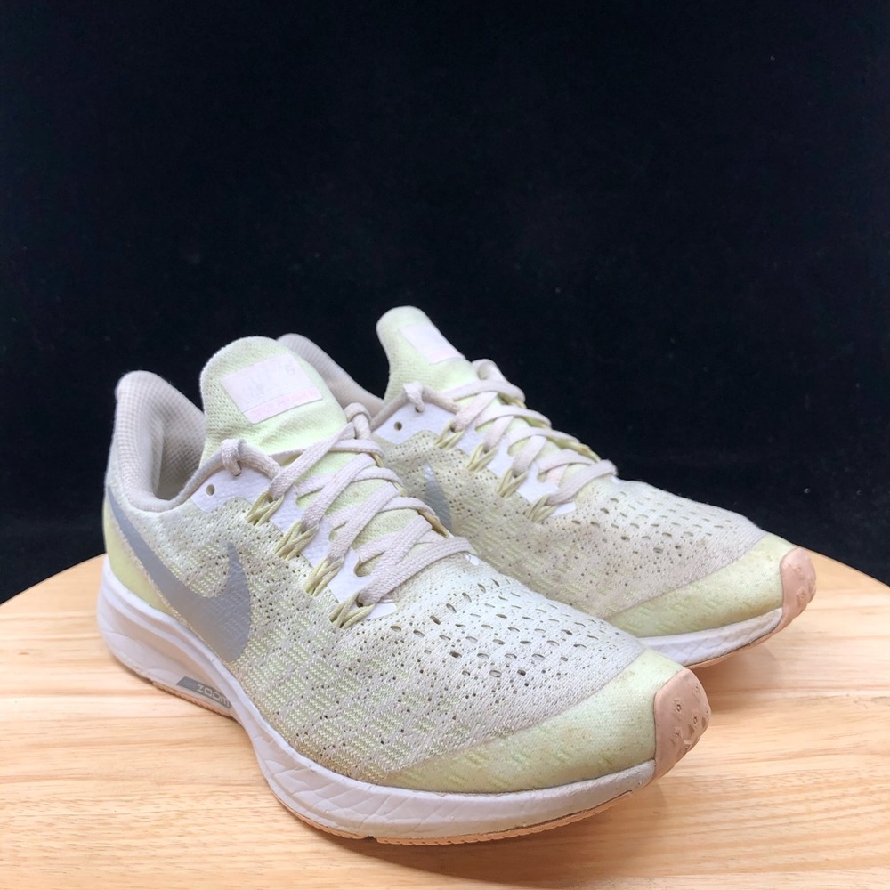 Nike Kid's Air Zoom Pegasus 35 (GS) Volt/White/Grey Sz 4.5Y AH3481-100 - Picture 4 of 10